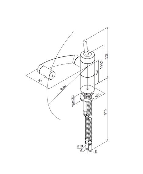 Змішувач кухонний DAMIXA ARC (290007464) | Зображення 1