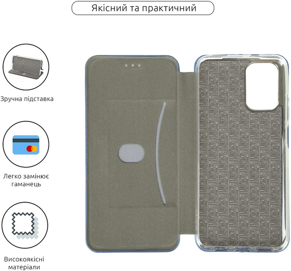 Чохол-книжка G-Case для Xiaomi Redmi Note 10 / Note 10s / Poco M5s Blue | Зображення 2