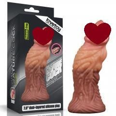 Фаллоимитатор - Dual-Layered Silicone Plug 7" Brown sexstyle