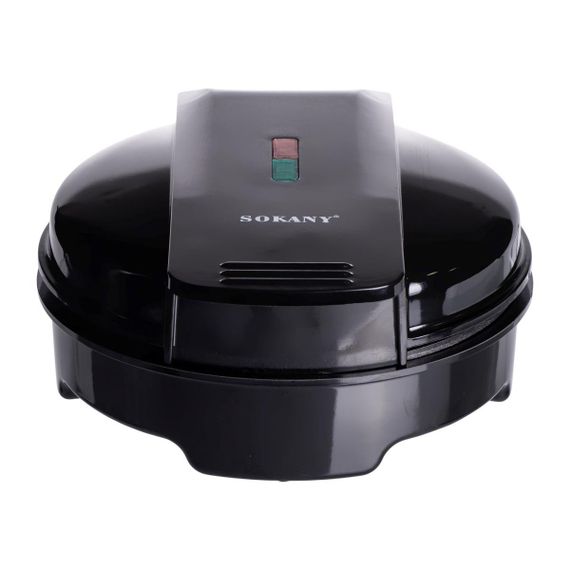 Вафельниця для бельгійських вафель з антипригарним покриттям і LED-індикатором 1000 Вт кругла Sokany SK-519 | Зображення 2