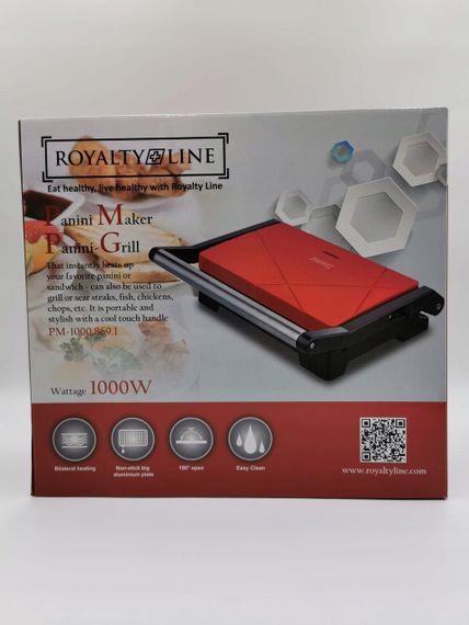 Електрична бутербродниця гриль Royalty line grill plate ST-1000.869.1 бутерброд з керамічним покриттям | Зображення 4