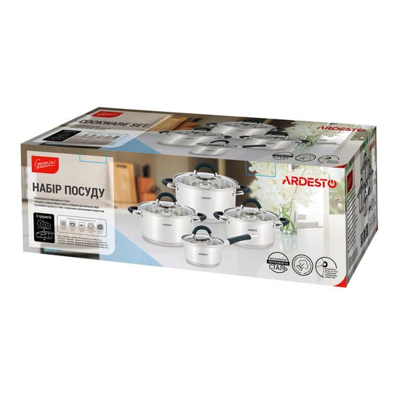Набір посуду Ardesto Gemini Salerno (AR1908SC) | Зображення 5