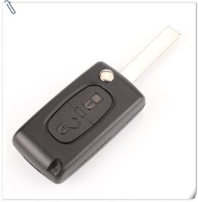 Смарт ключ Peugeot 107 207 307 308 407 607 Citroen C2 C3 C4 C5 C6 на 2 кнопки FSK