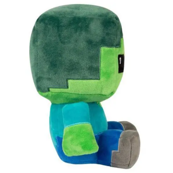 М'яка плюшева іграшка Майнкрафт Зомбі, що сидить 20 см, зелений зомбі дитинча Майнкрафт | Зображення 4