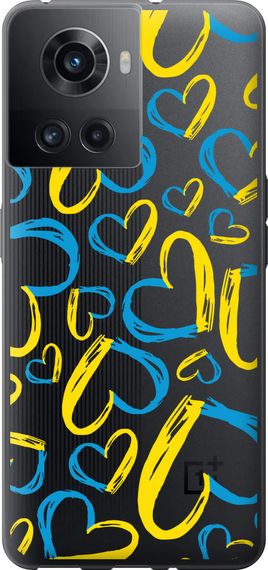 Чехол на OnePlus Ace Сердца UA "5292u-2953-17620"