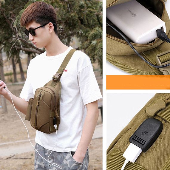 Сумка для активного способу життя, Армійська чоловіча сумка нагрудна Армійська для чоловіків FI-30 | Зображення 1