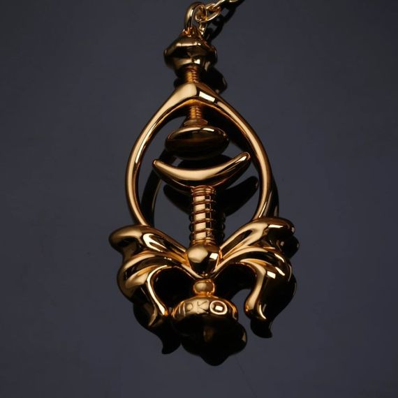 Зажимы для сосков UPKO Pulling Chain Nipple Clamps с цепочкой-ожерельем, золотистые Sex Aura | Зображення 8