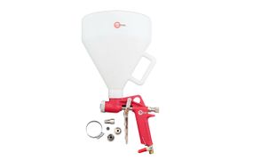 Пневмопистолет для нанесения цемента Intertool - пластиковый бак 7000 мл (PT-0402)