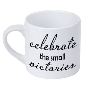 Кружка маленькая Celebrate the small victories 170 мл (KRD_20M013)