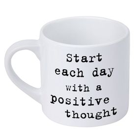 Кружка маленька Start each day with a positive thought 170 мл (KRD_20M022)