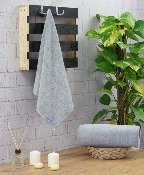 Рушник Zeron 128170 Туреччина 140*70  Махра Світло-сірий