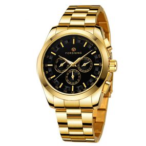 Годинник Fo2rsining 6917 Gold-Black