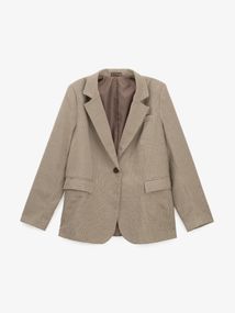 Піджак з візерунком жіночий GENUA 2605 4XL Бежевий shop (2000999599392)