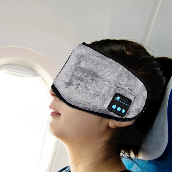 Маска для сна с наушниками Bluetooth MUSIC GOGGLES AND183 / Повязка на глаза с гарнитурой | Зображення 3