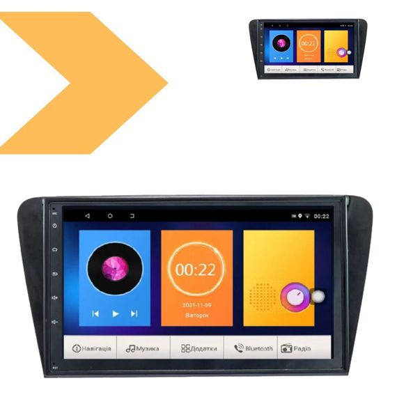 Автомагнітола штатна Skoda Octavia 2014 10 Android 10.1 4/32 XPRO 10.1 КОРОБКА 2 чорний (MER-14124_5866) | Зображення 1