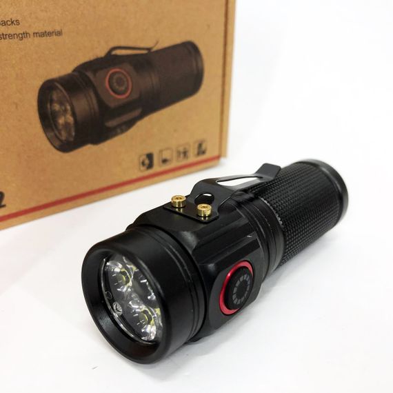 Ліхтар PLD W5182-3XHP360, Ручний ліхтарик led, Водонепроникний ліхтар, Кишеньковий ліхтар із usb зарядкою | Зображення 1
