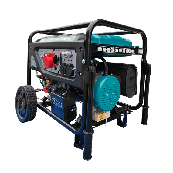 Генератор бензиновий INVO H6250D 5.5 кВт трифазний Бензогенератор бензиновий генератор Генератор 5 кВт | Зображення 2