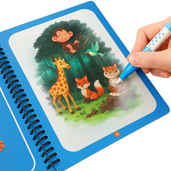 Автобус Многоразовая раскраска с водяным маркером для детей - Magic Water Book | Зображення 9