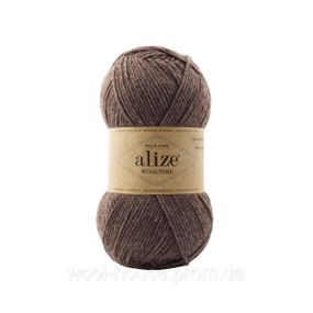 Шкарпеткова пряжа Alize Wooltime, коричневий меланж 240