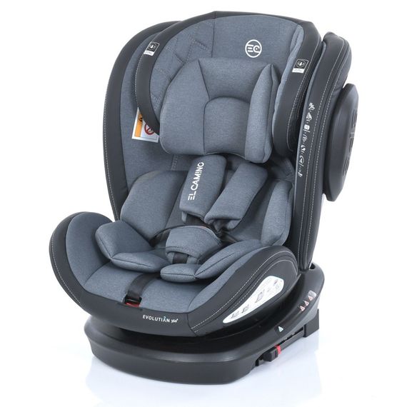 Автокресло EVOLUTION 2 360 ME 1045 Royal Gray, Крепление ISOFIX