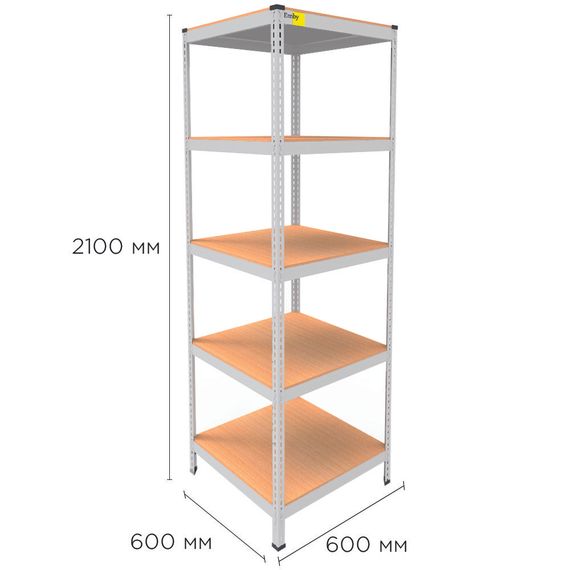 Металевий стелаж MRL-2100 ( 600x600) білий