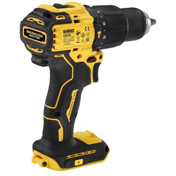 Дрель-шуруповерт аккумуляторная бесщёточная ударная 65 Нм DeWALT DCD709N | Зображення 2