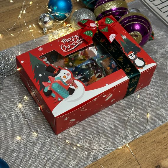 Подарунковий набір пастили “Казка зимових свят” — 25 фруктово-ягідних смаків (450 г) + йогуртова пастила + пастила з горіхами | Зображення 1