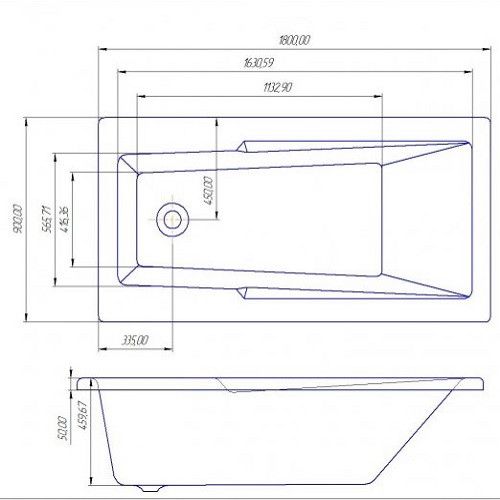 Акрилова ванна Redokss San NOVARA 1800х900 | Зображення 3
