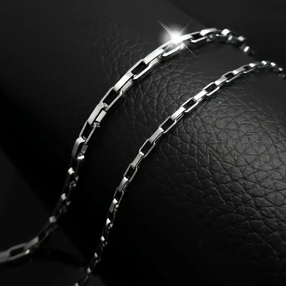 Цепочка из нержавеющей стали Titan Edge 55 см серебристая унисекс