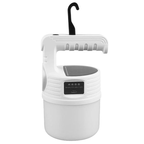 Кемпинговая USB лампа аккумуляторная 1200мАч, с солнечной панелью 24 LED, MX-518 / Переносной ручной фонарь | Зображення 3