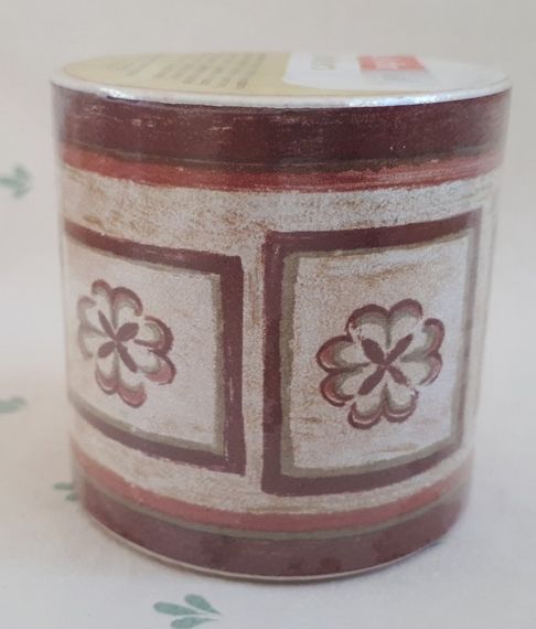 Пленка самоклеющаяся бордюрная 5,3х1000cm водостойкая бордовый узор | Зображення 1