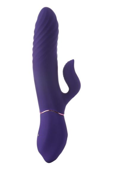 Подвійний вібратор-кролик Dream Toys Vibes of Love з функцією підігріву, фіолетовий sexstyle | Зображення 1