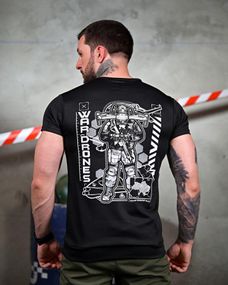 Тактична футболка для відведення поту War Drones black ПП7646