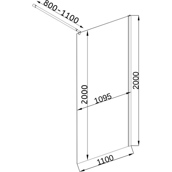 Душова перегородка BRAVO LEGA 110T | Зображення 4