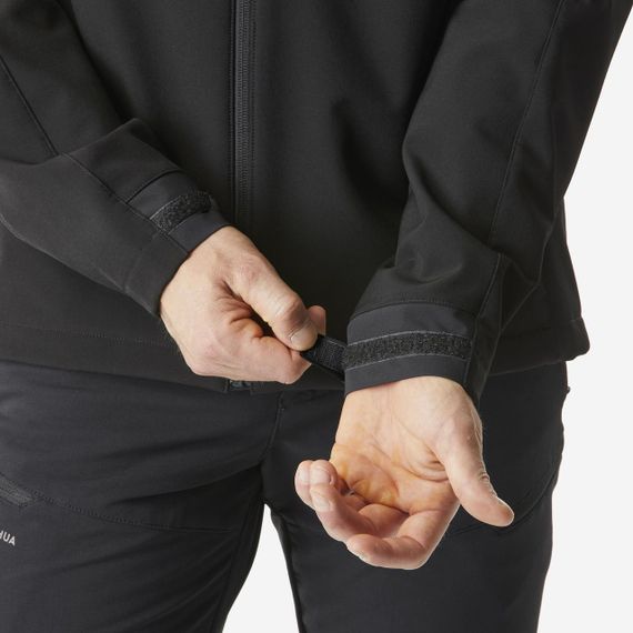 Куртка чоловіча WARM 500 з софтшелу чорна - 2XL | Зображення 7