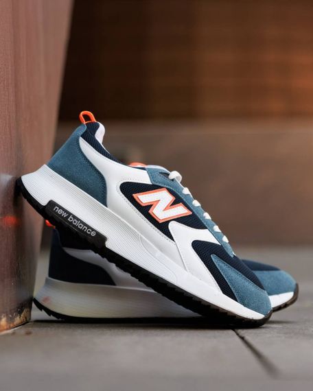 Кросівки New Balance весна-літо колір синій/білий | Зображення 2