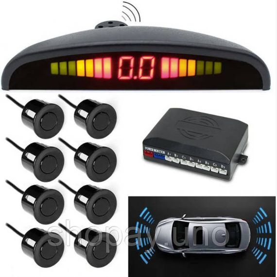 Парктронік (паркувальний радар) Assistant Parking Sensor, 8 чорних датчиків | Зображення 9
