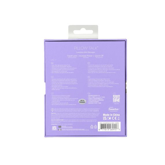 Розкішний вібратор Pillow Talk Racy Purple Special Edition, Сваровскі, пов’язка на очі+гра | Зображення 9