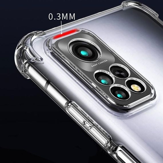 TPU чохол GETMAN Ease logo посилені кути Full Camera для Xiaomi Mi 10T / Mi 10T Pro Безбарвний (прозорий) | Зображення 1