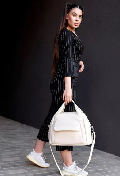 Жіноча спортивна cумка Sambag Vogue BKS молочна 37 х 25 х 16 см (90159011) | Зображення 5