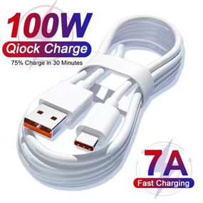 USB Type-C кабель 7A 120W швидке заряджання, нейлоновий 1 метр