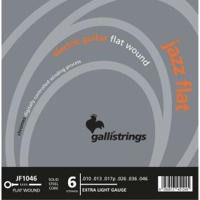Струни для електрогітари Gallistrings JF1046 (.010-.046), Jazz Flat, EXTRA LIGHT, Polished Steel