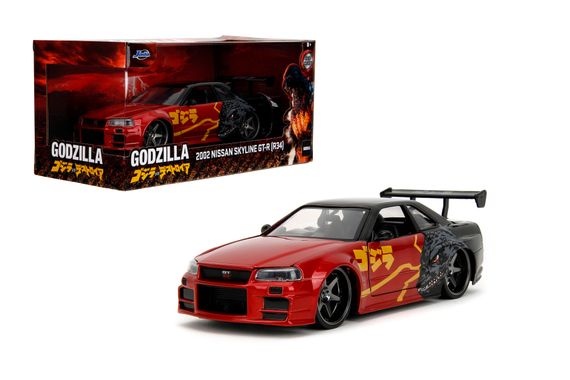 Игровая металлическая машинка Godzilla Нисан GTR | Зображення 8