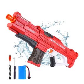 Водяной пистолет детский Combat Water Gun / Аккумуляторный водный бластер с автоматическим набором воды
