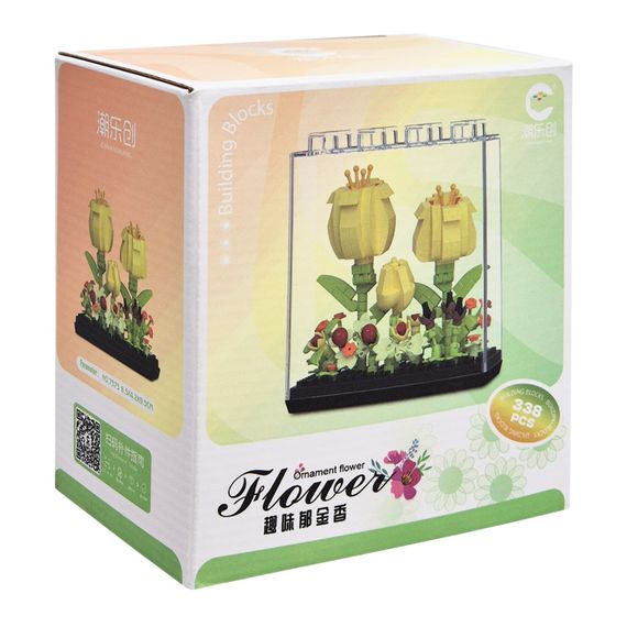 Дитячий Конструктор Ornament Flower 7375 у колбі, 338 деталей