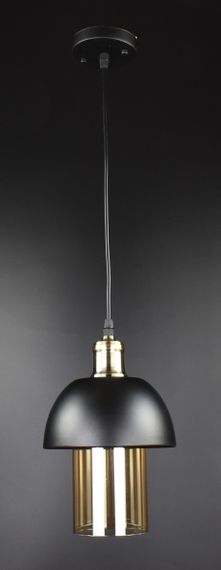 Люстра підвісна LOFT на 1 лампочку 26964 Чорний 35-100х17х17 см.