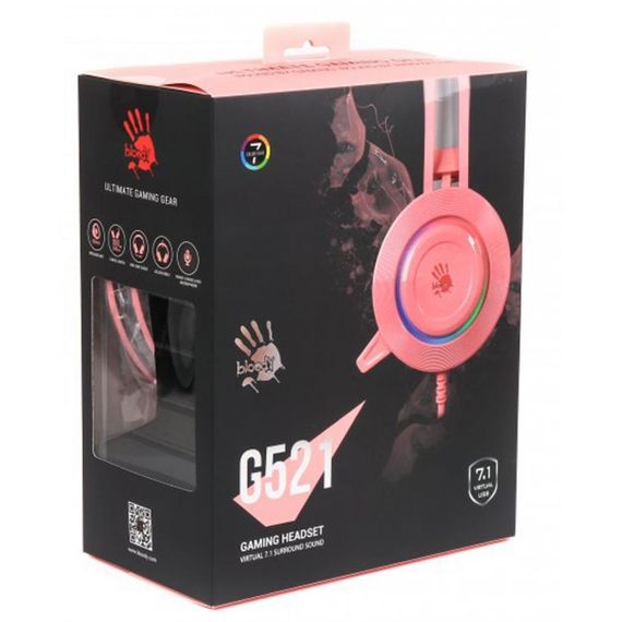 Навушники A4Tech Bloody G521 Pink | Зображення 5