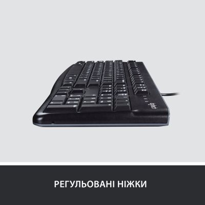Клавіатура Logitech Keyboard K120 EOM UKR Black (920-002643) | Зображення 2