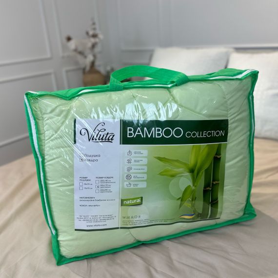 Ковдра двоспальна силіконова Viluta Bamboo 21443 170x210 см салатова | Зображення 3