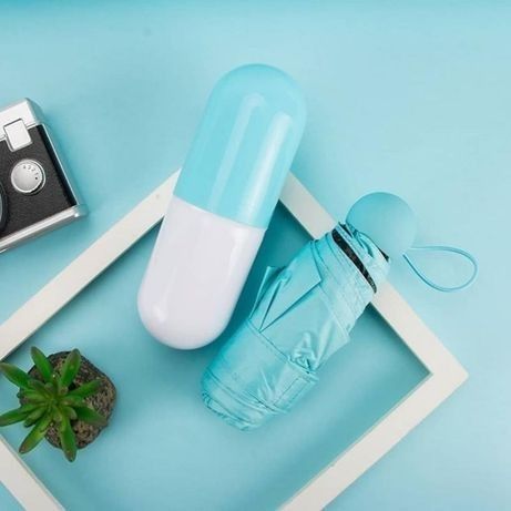 Парасолька у капсулі | Маленька парасолька жіноча | Парасолька umbrella | Капсульна парасолька. IF-723 Колір: блакитний | Зображення 9